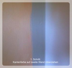 1.Schritt saubere Kanten ziehen