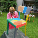 Stuhl kreativ gestalten - Projekttag Plätze gestalten